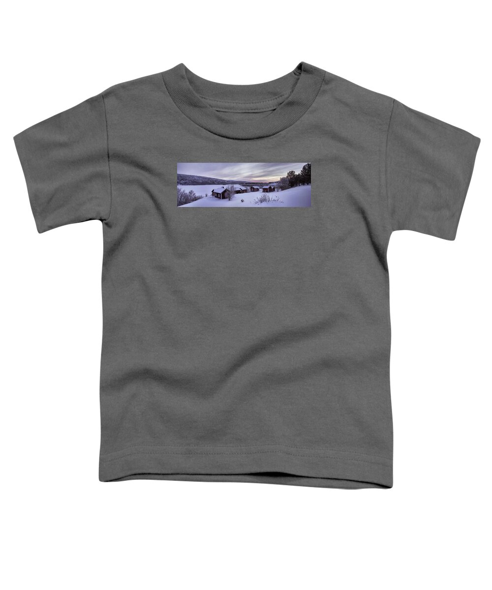 Frost Toddler T-Shirt featuring the photograph Cold Day Noon in the Arctic by Pekka Sammallahti