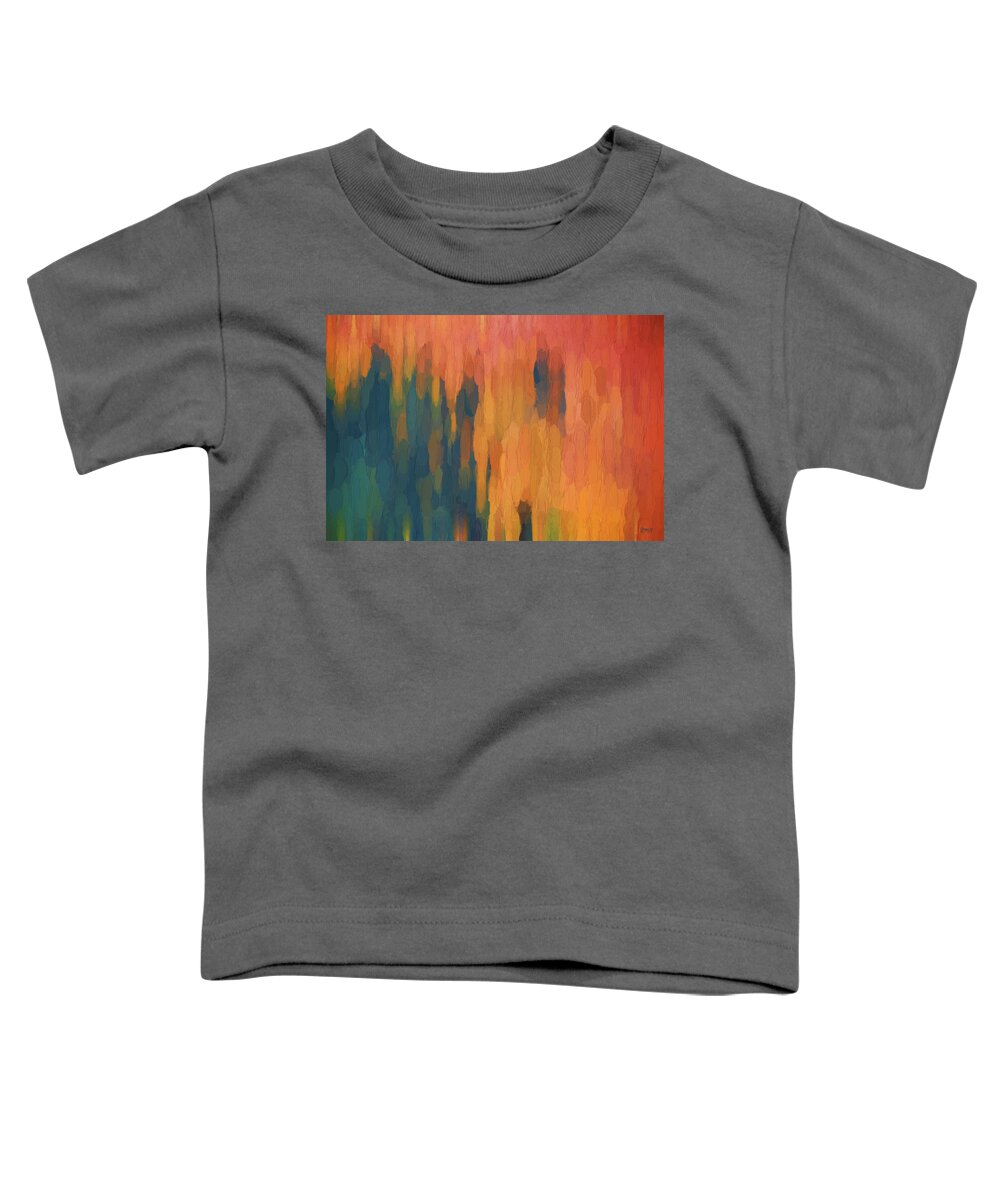 Abstract Toddler T-Shirt featuring the digital art Color Abstraction XLIX by David Gordon