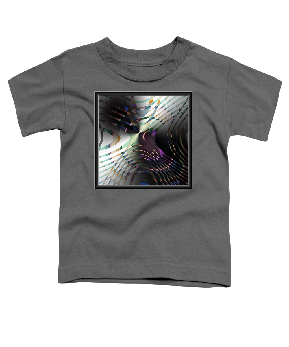Color Strings Toddler T-Shirt featuring the digital art Color Strings by Kiki Art