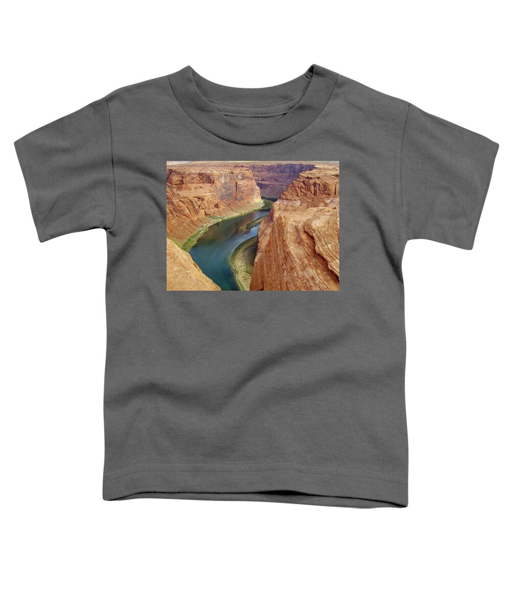 Colorado River Toddler T-Shirt featuring the photograph Colorado River Horseshoe Bend by Lyuba Filatova
