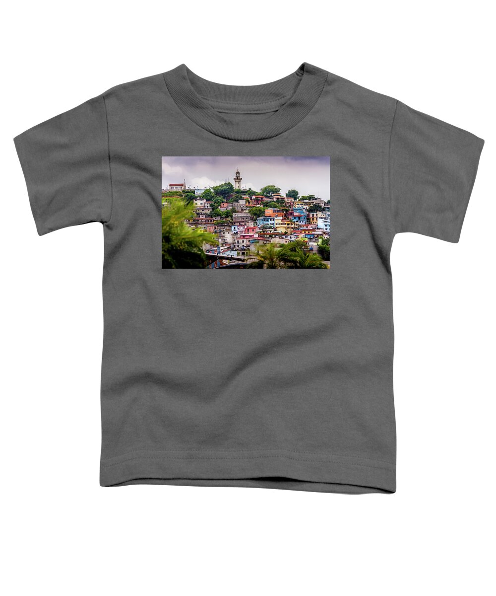 Ecuador Toddler T-Shirt featuring the photograph Colorful Houses on the Hill by Daniel Murphy