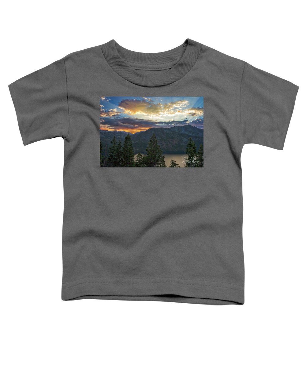 Colorful Sunset On Angora Ridge Toddler T-Shirt featuring the photograph Colorful Sunset On Angora Ridge by Mitch Shindelbower