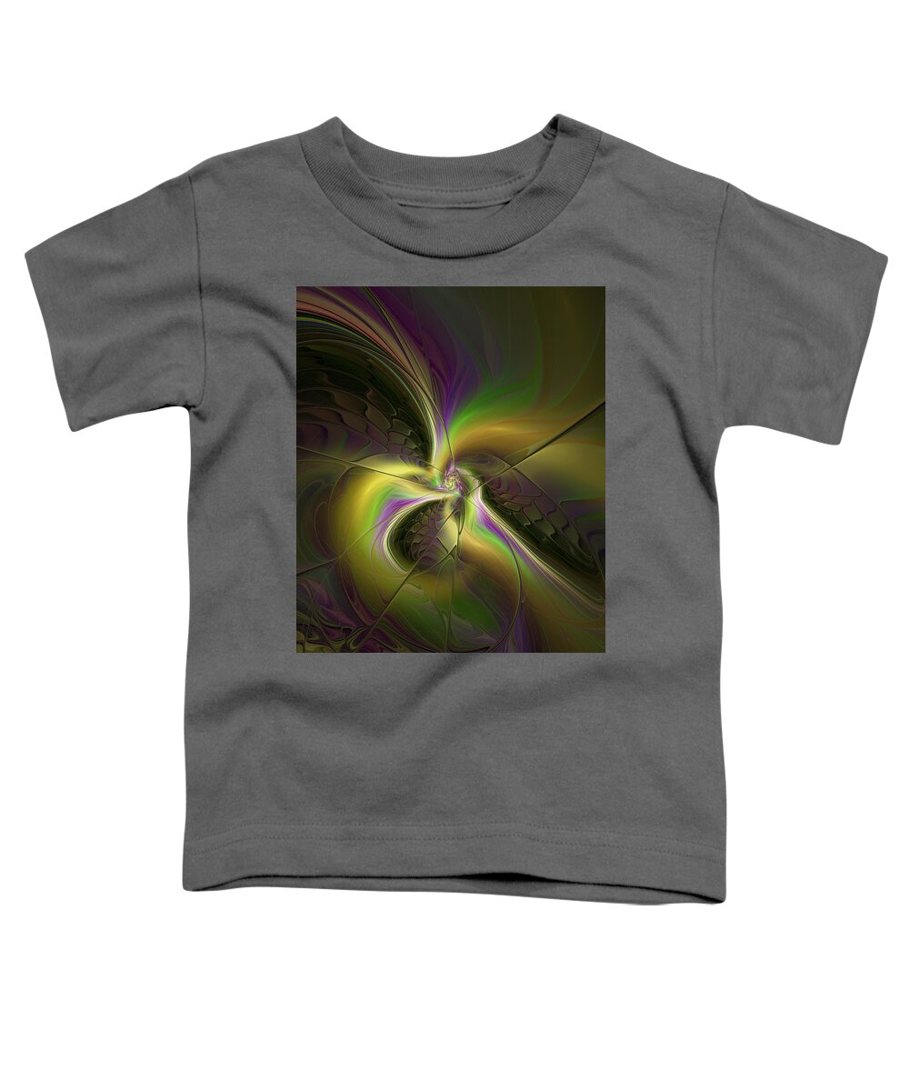 Abstract Toddler T-Shirt featuring the digital art Colors in Motion by Gabiw Art