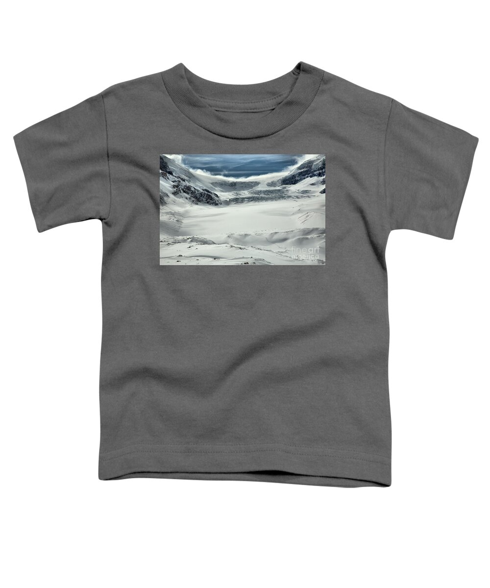 Columbia Icefield Toddler T-Shirt featuring the photograph Columbia Icefield Winter Paradise by Adam Jewell