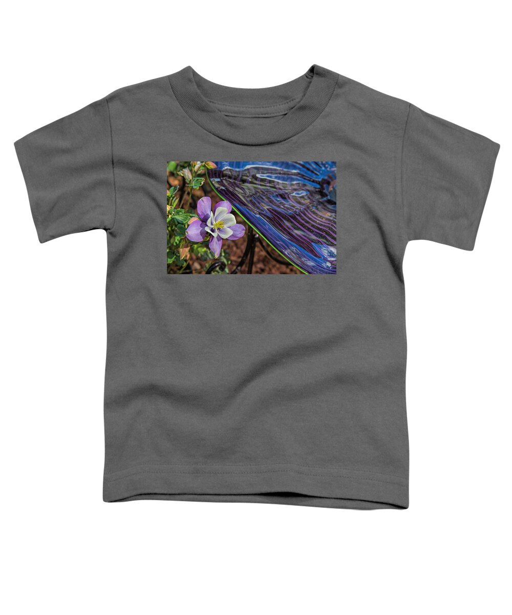 Abstract Toddler T-Shirt featuring the photograph Columbine Envy by Alana Thrower