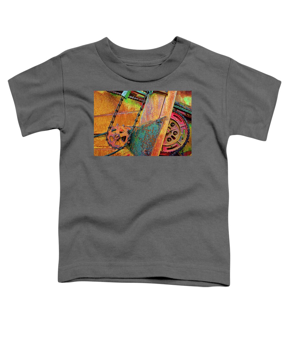 Farming Toddler T-Shirt featuring the photograph Combine by Ed Broberg