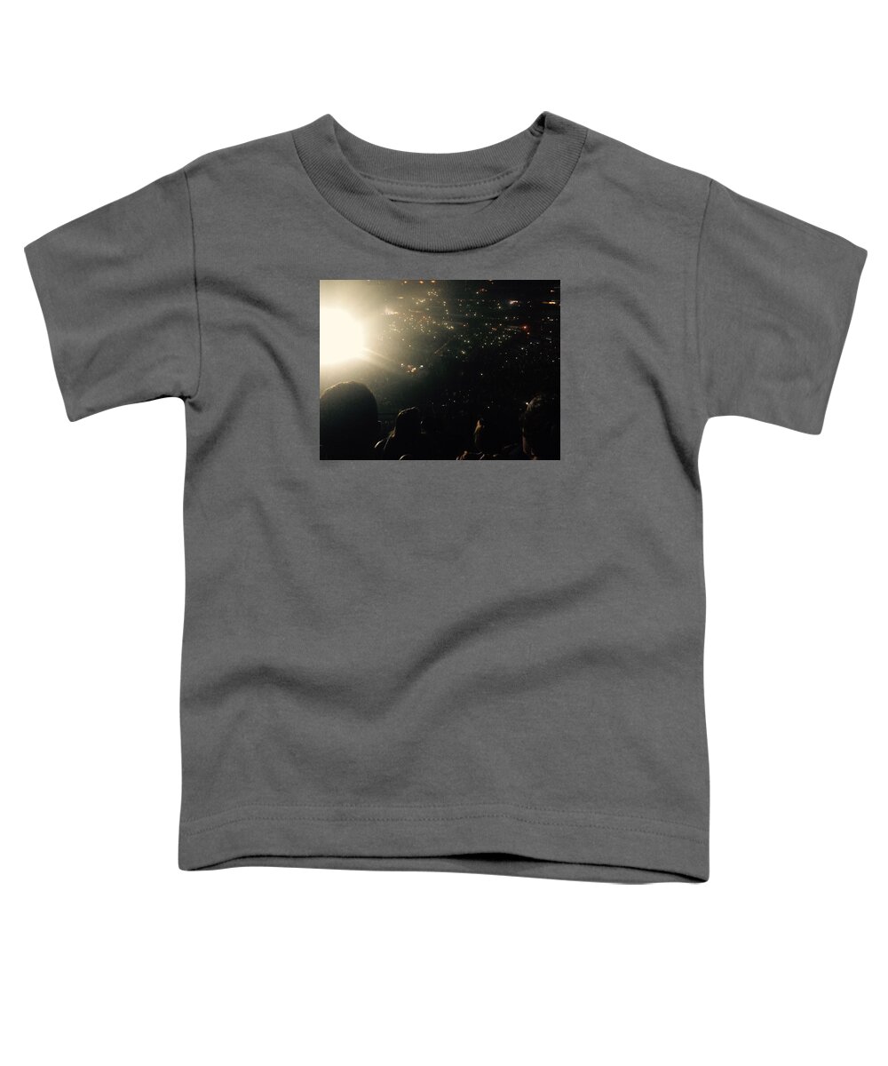 Concert Toddler T-Shirt featuring the photograph The Sea Of Lights by Haley Hester