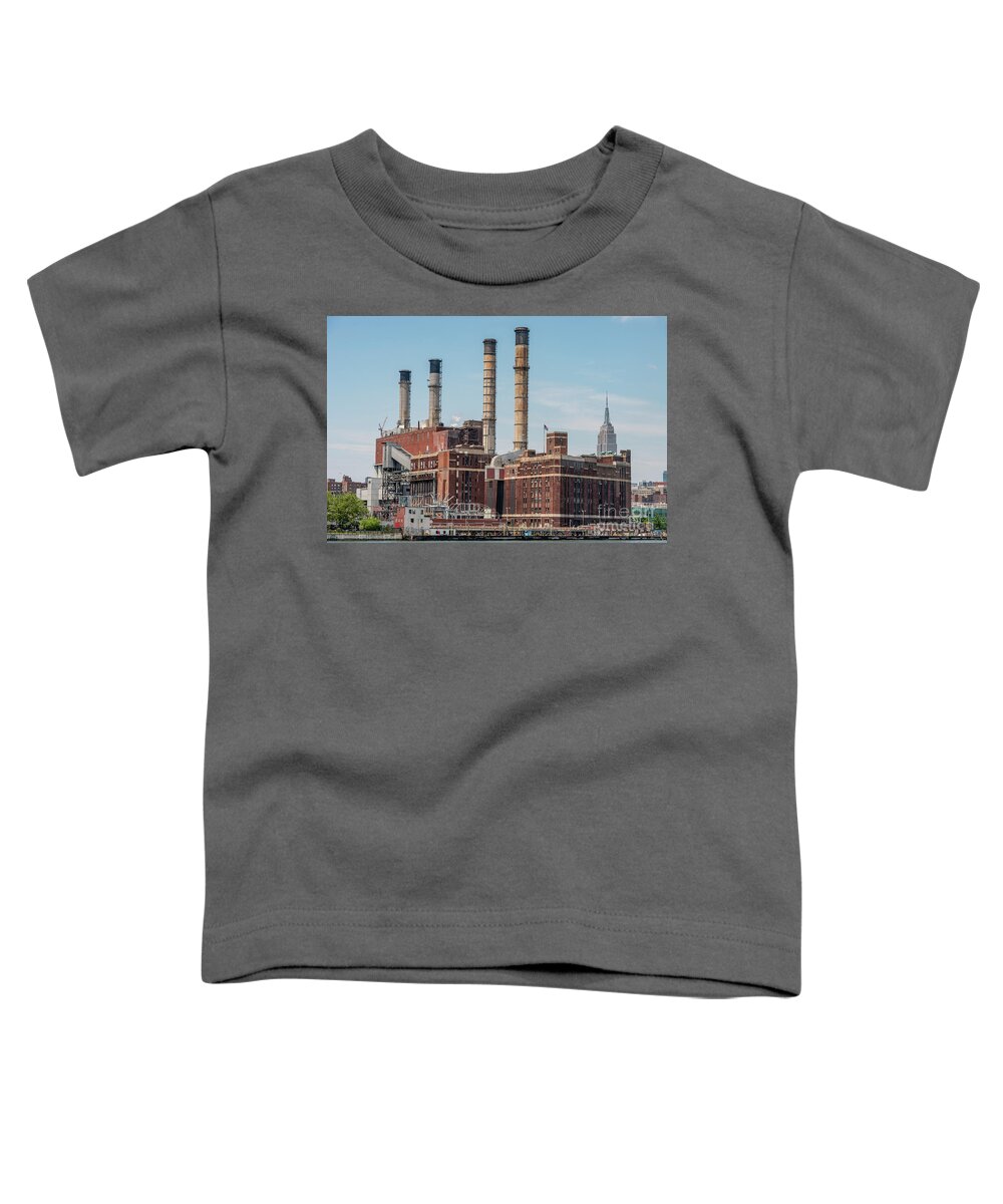 Consolidated Edison Toddler T-Shirt featuring the photograph Consolidated Edison Plant in Manhattan by David Oppenheimer