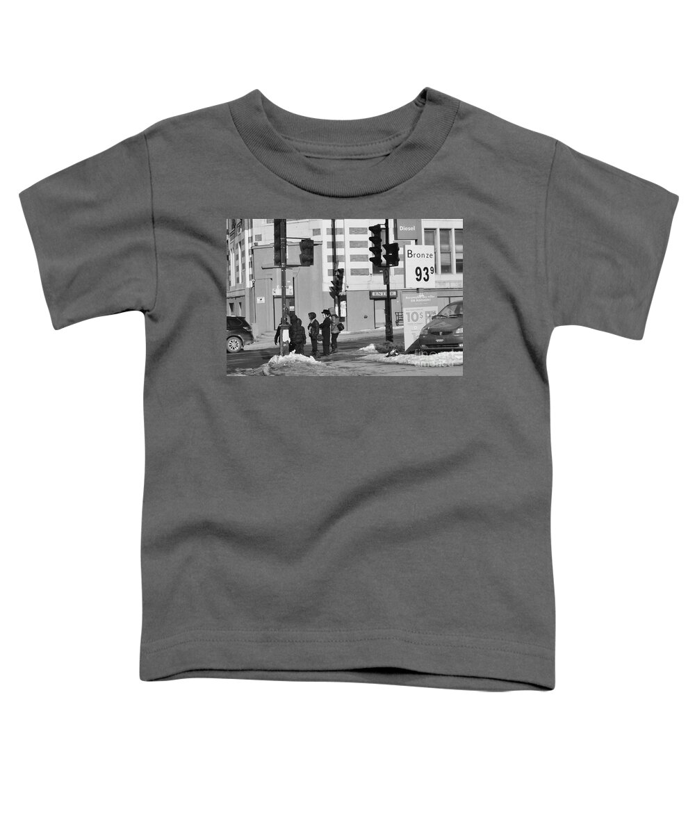 Street Photography Toddler T-Shirt featuring the photograph Corner of the Street by Reb Frost