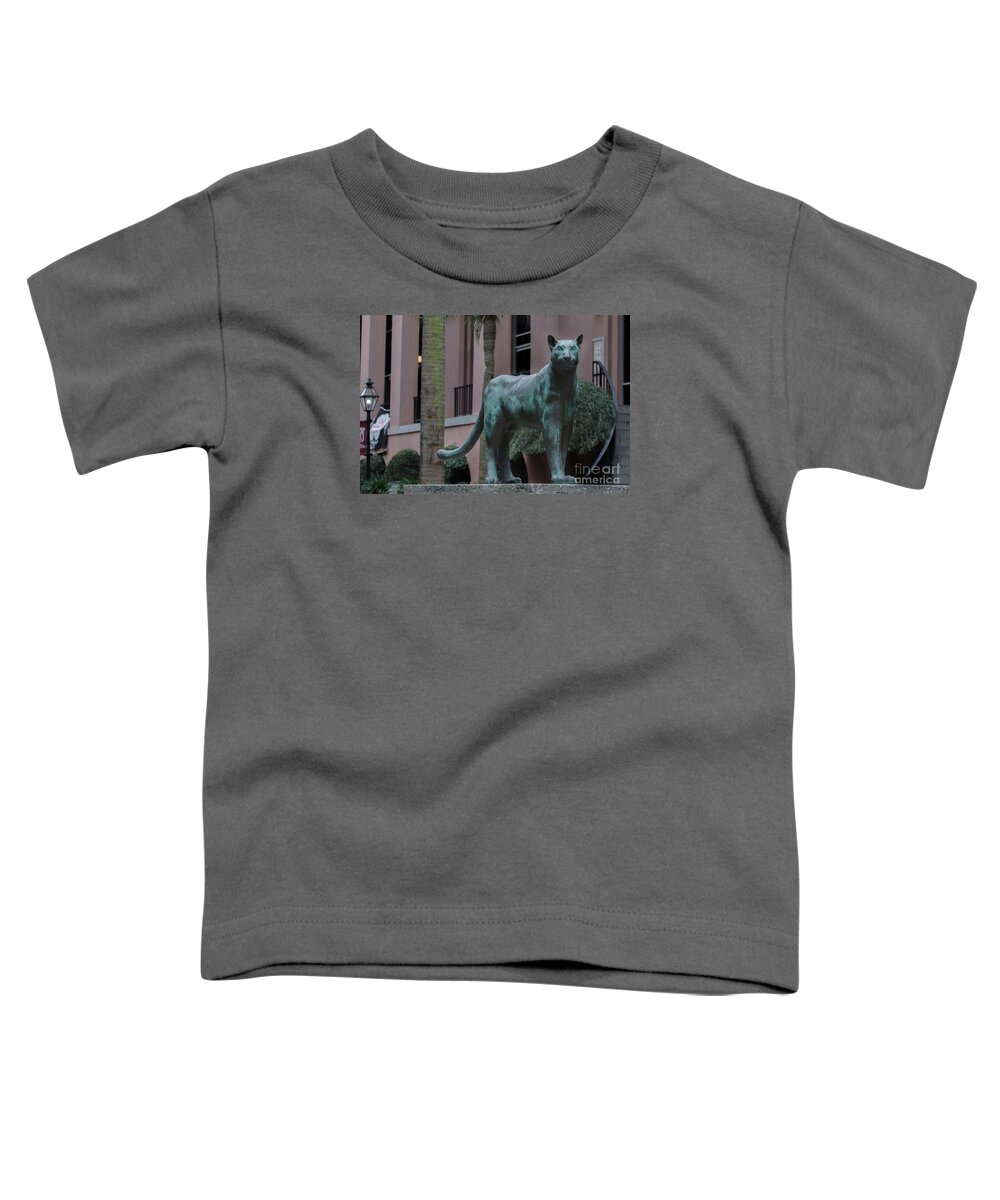 Cougars Toddler T-Shirt featuring the photograph Cougar on the Grounds by Dale Powell