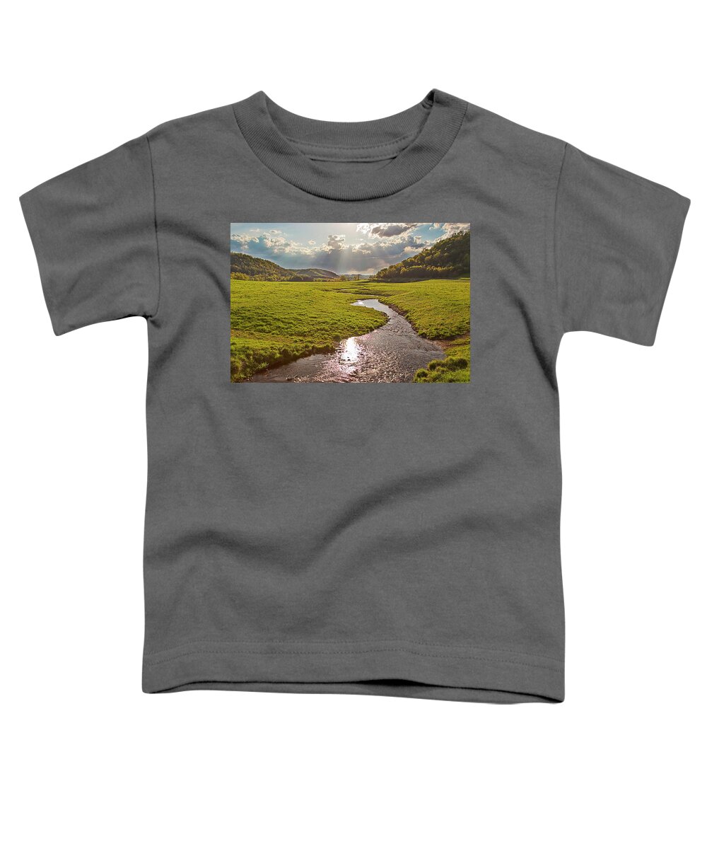 5dii Toddler T-Shirt featuring the digital art Coulee View by Mark Mille