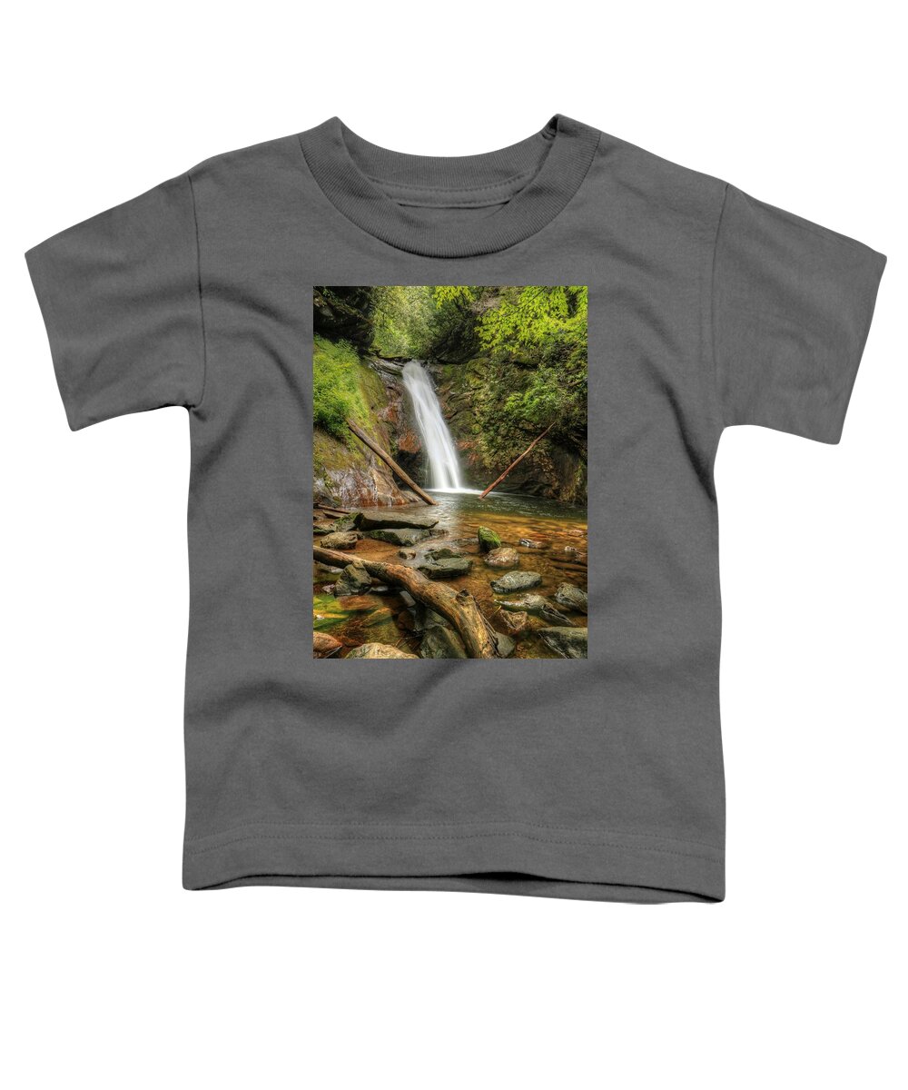 Courthouse Falls Toddler T-Shirt featuring the photograph Courthouse Falls by Carol Montoya