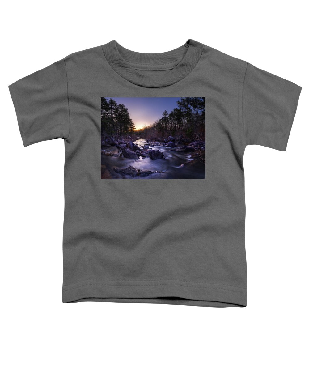 Crane Pond Creek Toddler T-Shirt featuring the photograph Crane pond Creek by Robert Charity