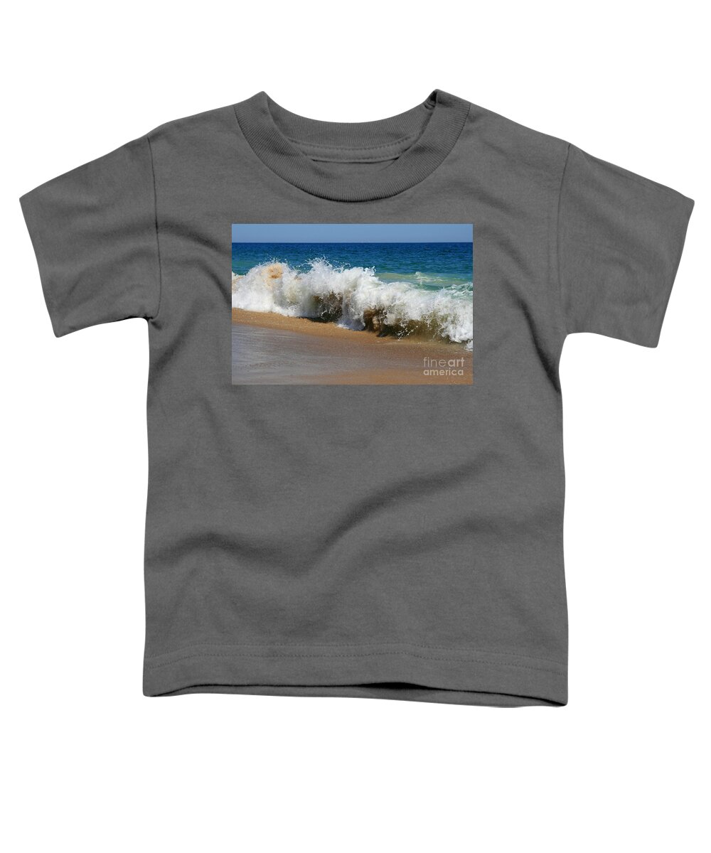 Ocean Seascape Toddler T-Shirt featuring the photograph Crashing Wave No. 2 by Neal Eslinger