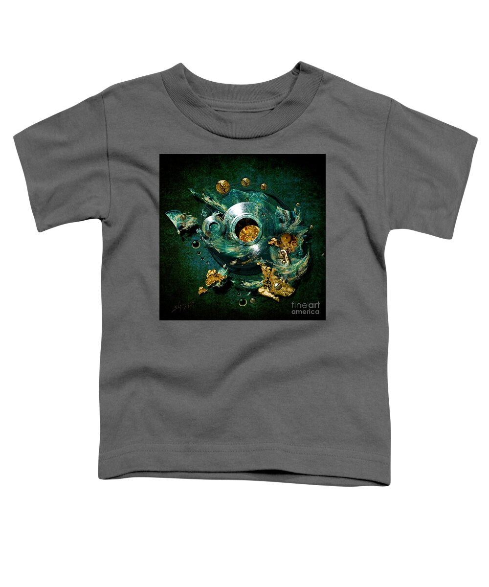 Abstract Toddler T-Shirt featuring the painting Crucible by Alexa Szlavics
