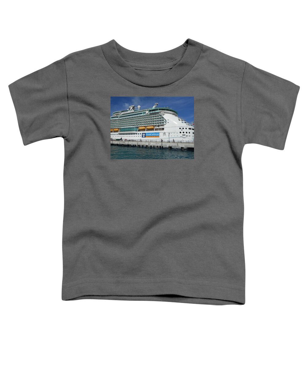 Cruise Toddler T-Shirt featuring the photograph Cruise Ship by Kathleen Peck