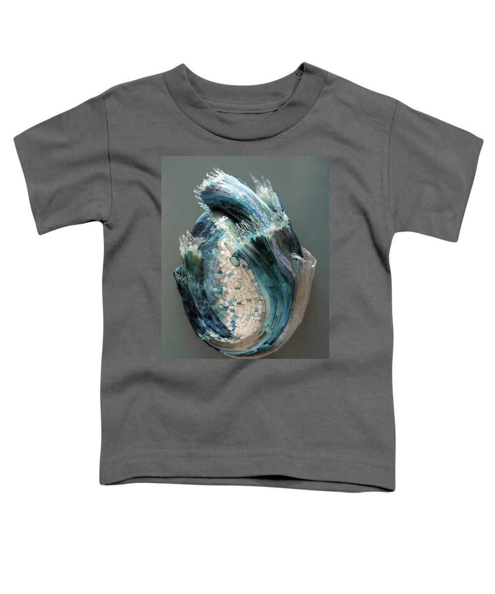 Water Toddler T-Shirt featuring the sculpture Crysalis II by Mia Tavonatti