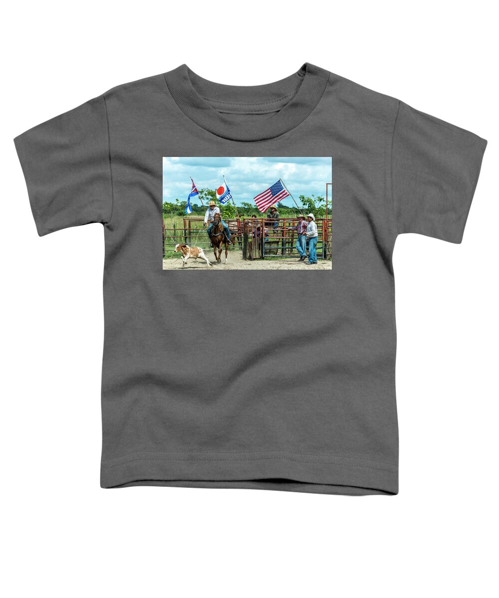Architectural Photographer Toddler T-Shirt featuring the photograph Cuban Cowboys by Lou Novick