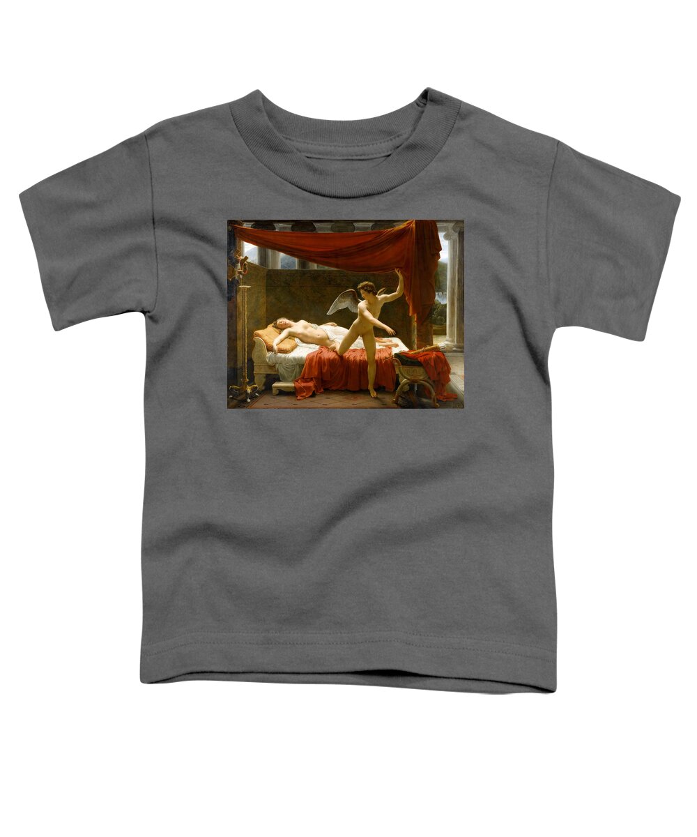 Francois-edouard Picot Toddler T-Shirt featuring the painting Cupid and Psyche by Francois-Edouard Picot