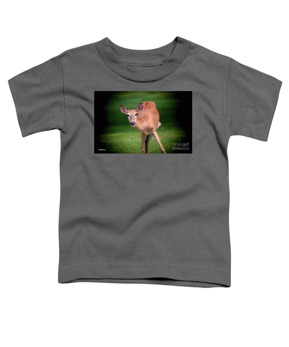 Deer Toddler T-Shirt featuring the photograph Curiosity by Veronica Batterson