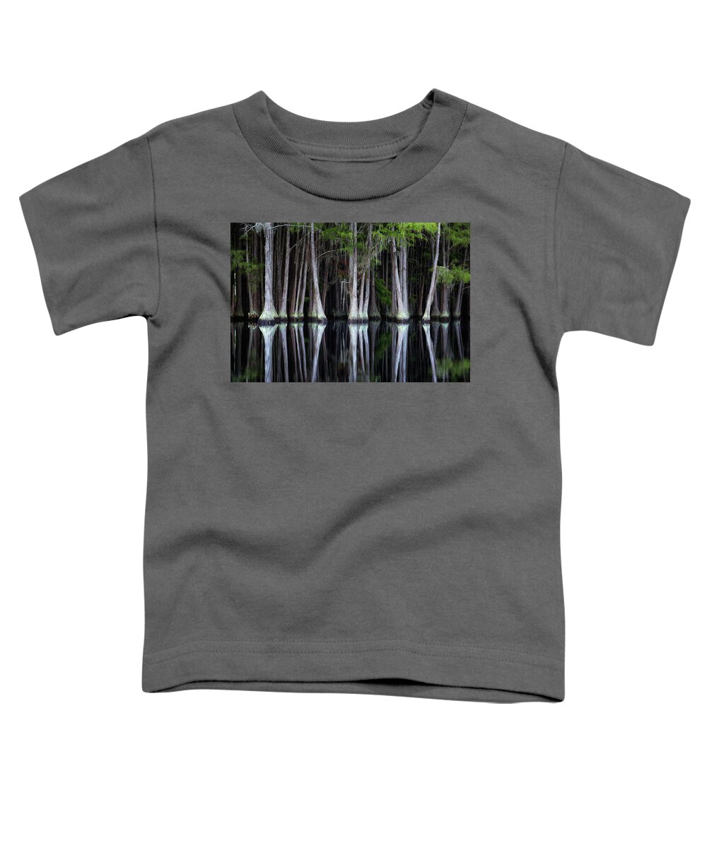 Abstract Toddler T-Shirt featuring the photograph Cypress Spine by Alex Mironyuk