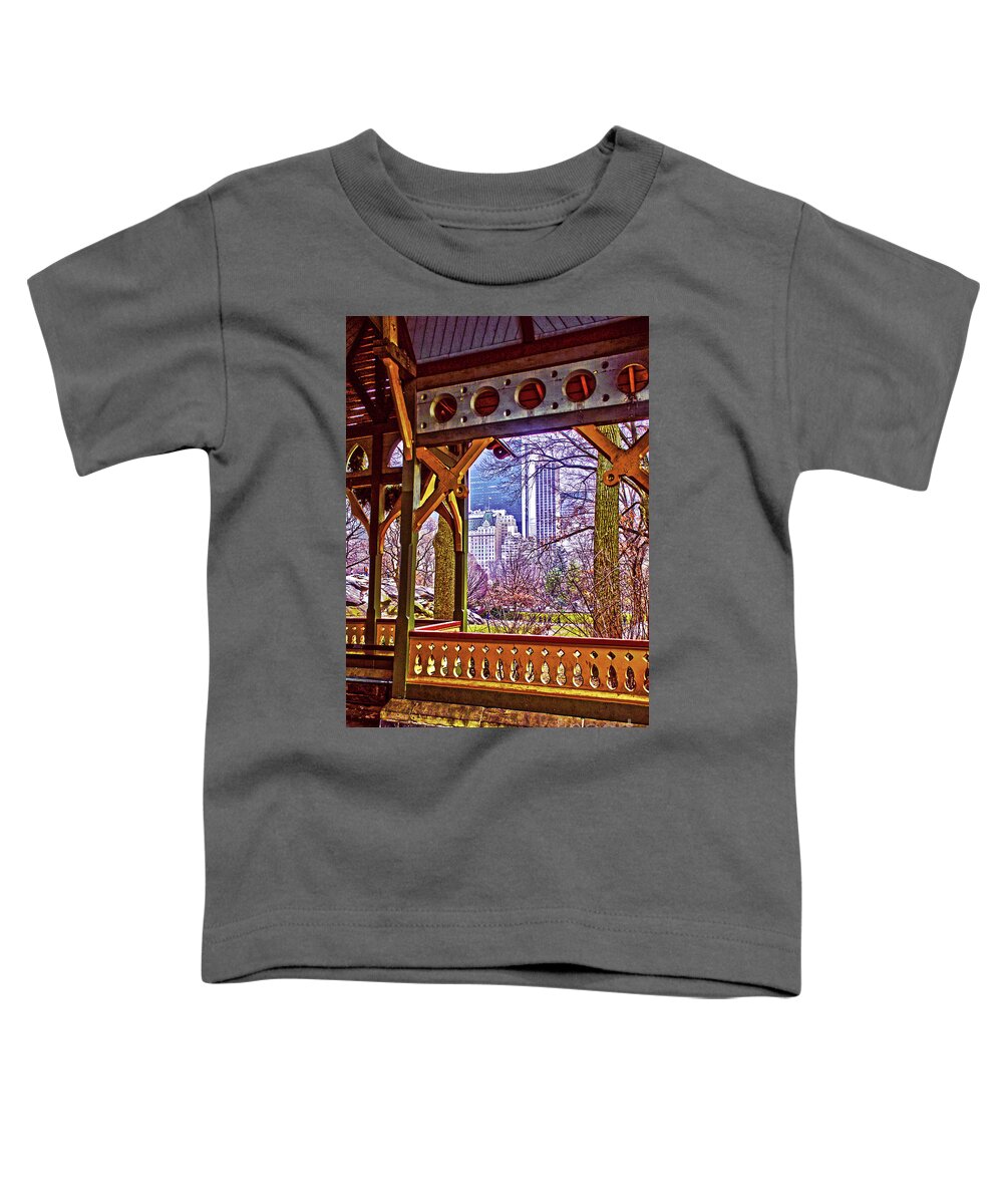 Nyc Toddler T-Shirt featuring the photograph Dairy Cottage Porch View by Sandy Moulder
