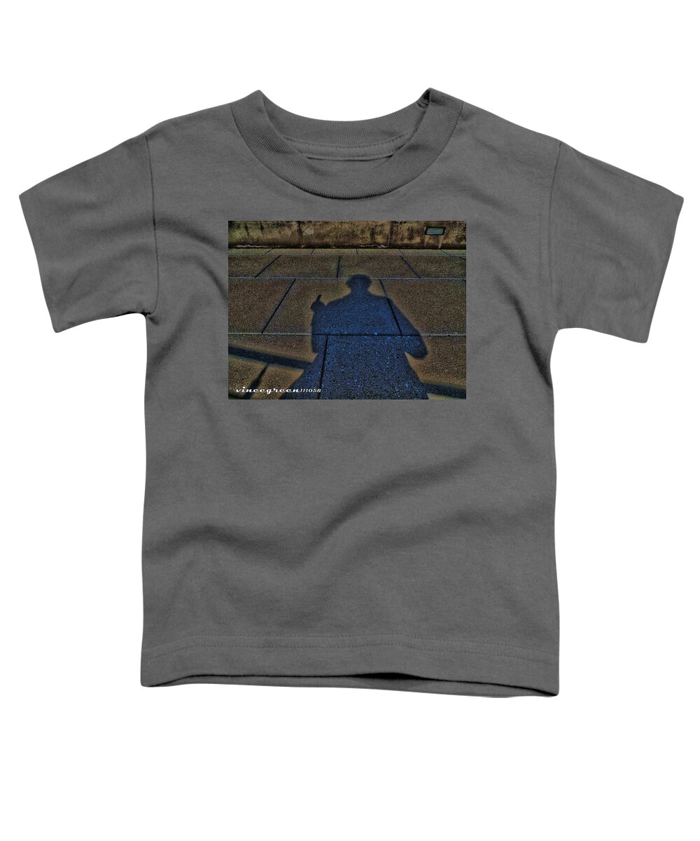 Man Toddler T-Shirt featuring the digital art Damn Shadow Figure by Vincent Green