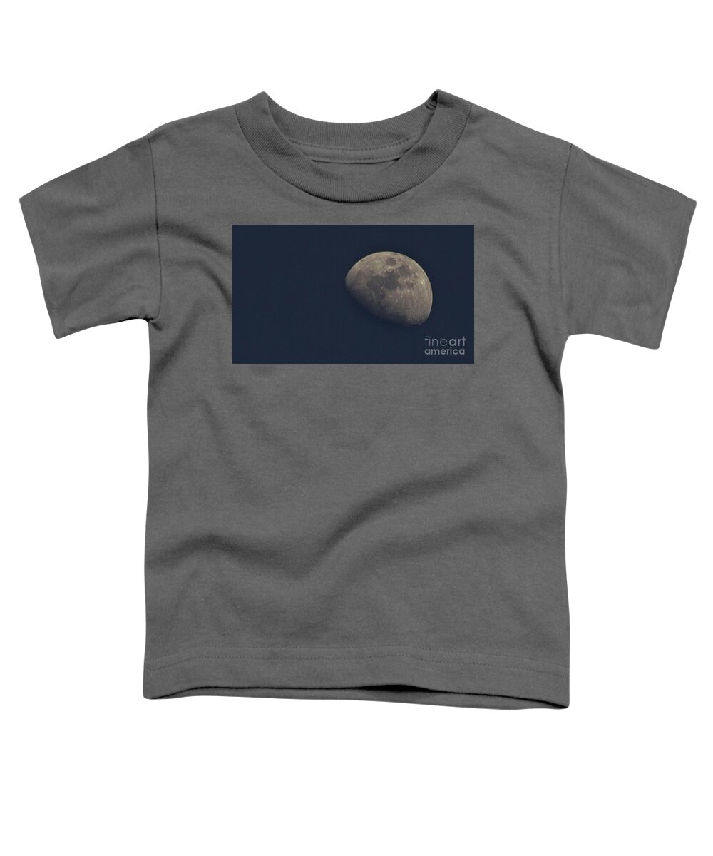 Moon Toddler T-Shirt featuring the photograph Day Moon by Ty Shults