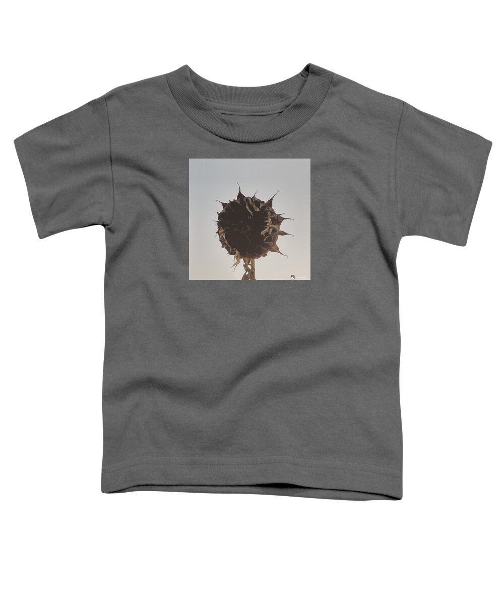 Withered Toddler T-Shirt featuring the photograph Dead Sunflower by Miguel Angel
