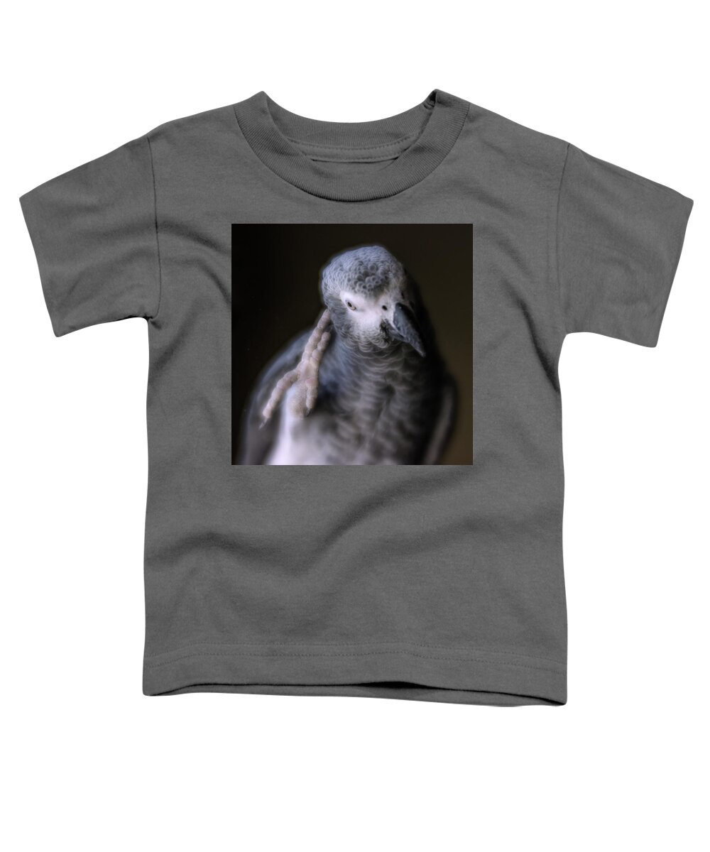 African Grey Toddler T-Shirt featuring the photograph Deep Thinker by Jennifer Grossnickle