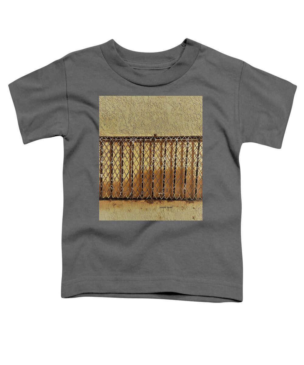 Abstract Toddler T-Shirt featuring the photograph Design in the Alleyway by Lenore Senior