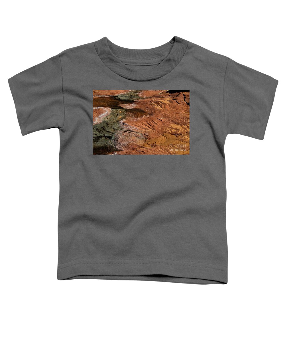 Lake Powell Toddler T-Shirt featuring the photograph Designs in Stone by Kathy McClure