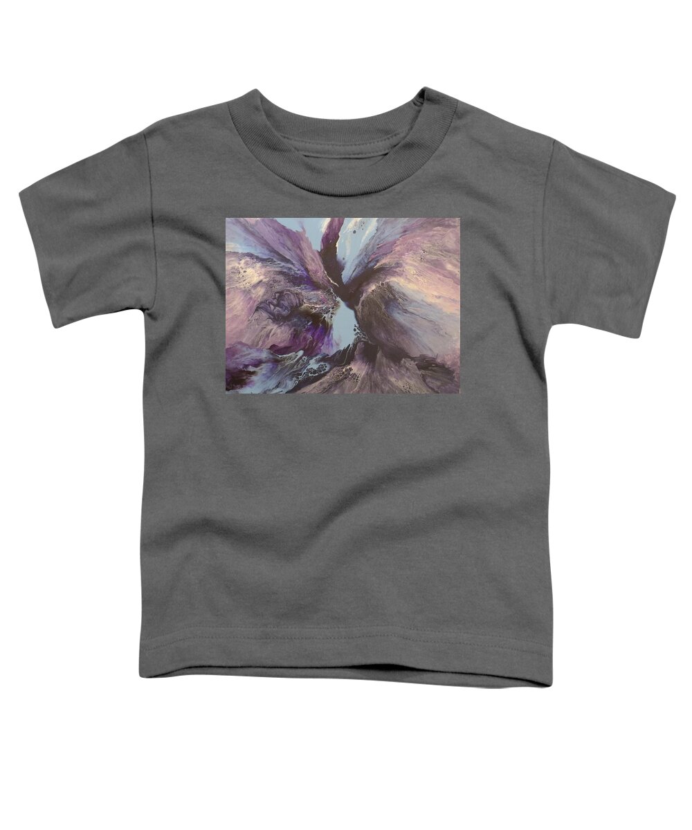 Abstract Toddler T-Shirt featuring the painting Determination by Soraya Silvestri