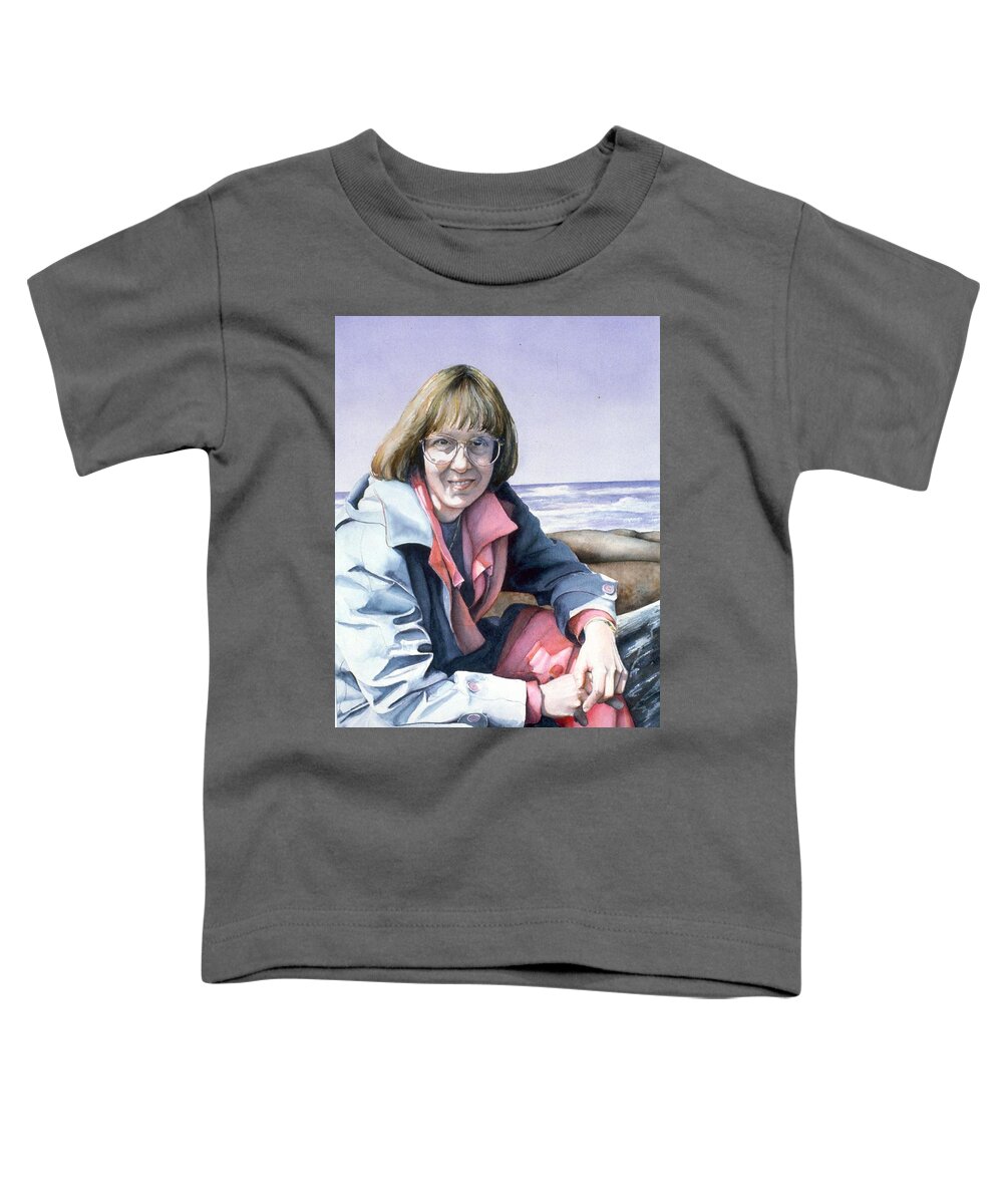 Portrait Toddler T-Shirt featuring the painting Diane by Barbara Pease