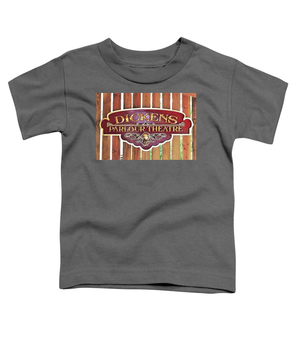  Toddler T-Shirt featuring the photograph Dickens Parlour Theatre by Kim Bemis