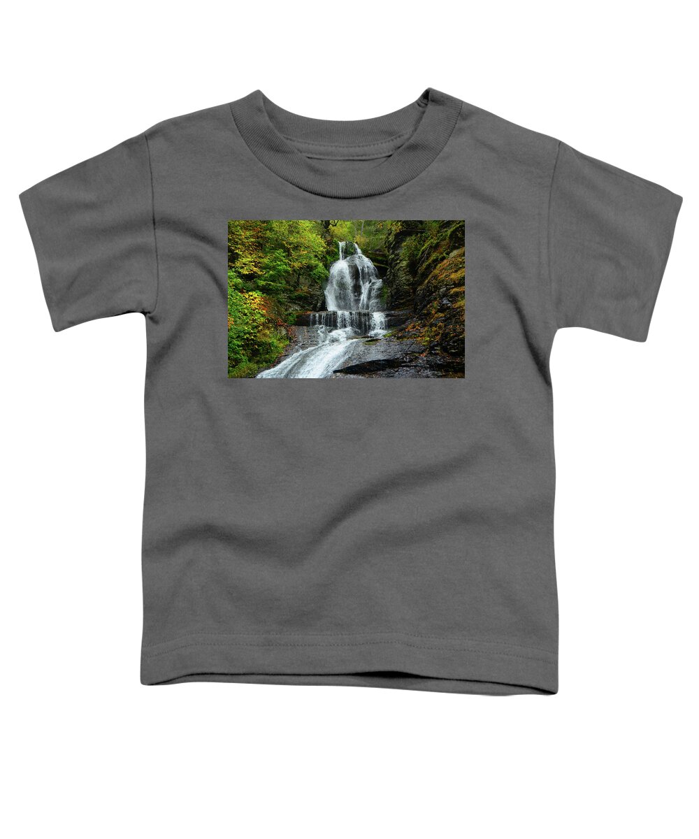 Dingman Falls Toddler T-Shirt featuring the photograph Dingmans Falls Ranges by Raymond Salani III