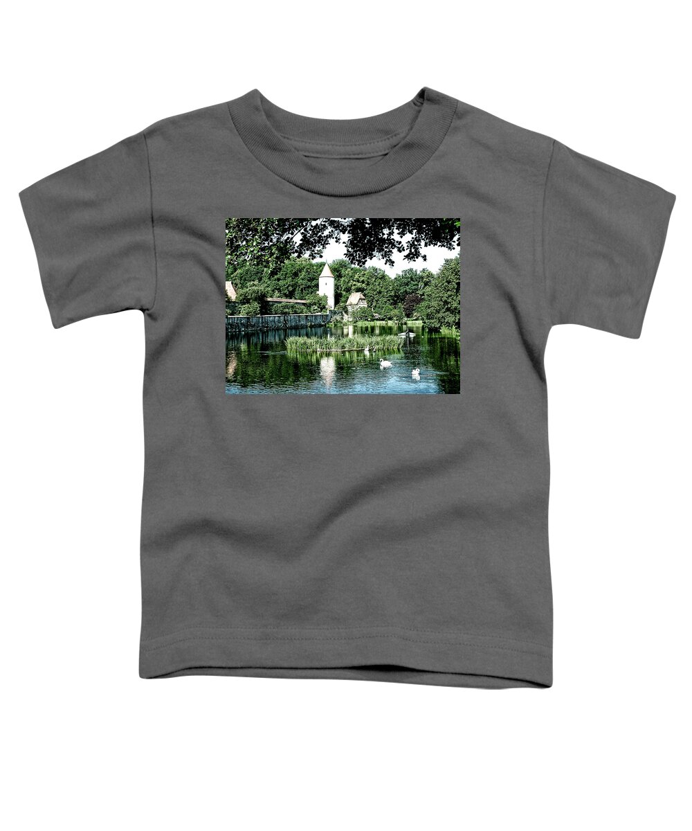 Germany Toddler T-Shirt featuring the photograph Dinkelsbuhl and Rothenburg Pond by Joseph Hendrix