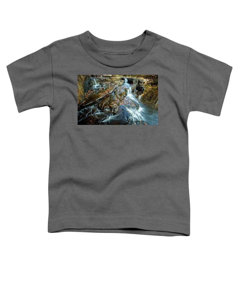 Landscape Toddler T-Shirt featuring the photograph Dismal Creek Falls #2 by Joe Shrader