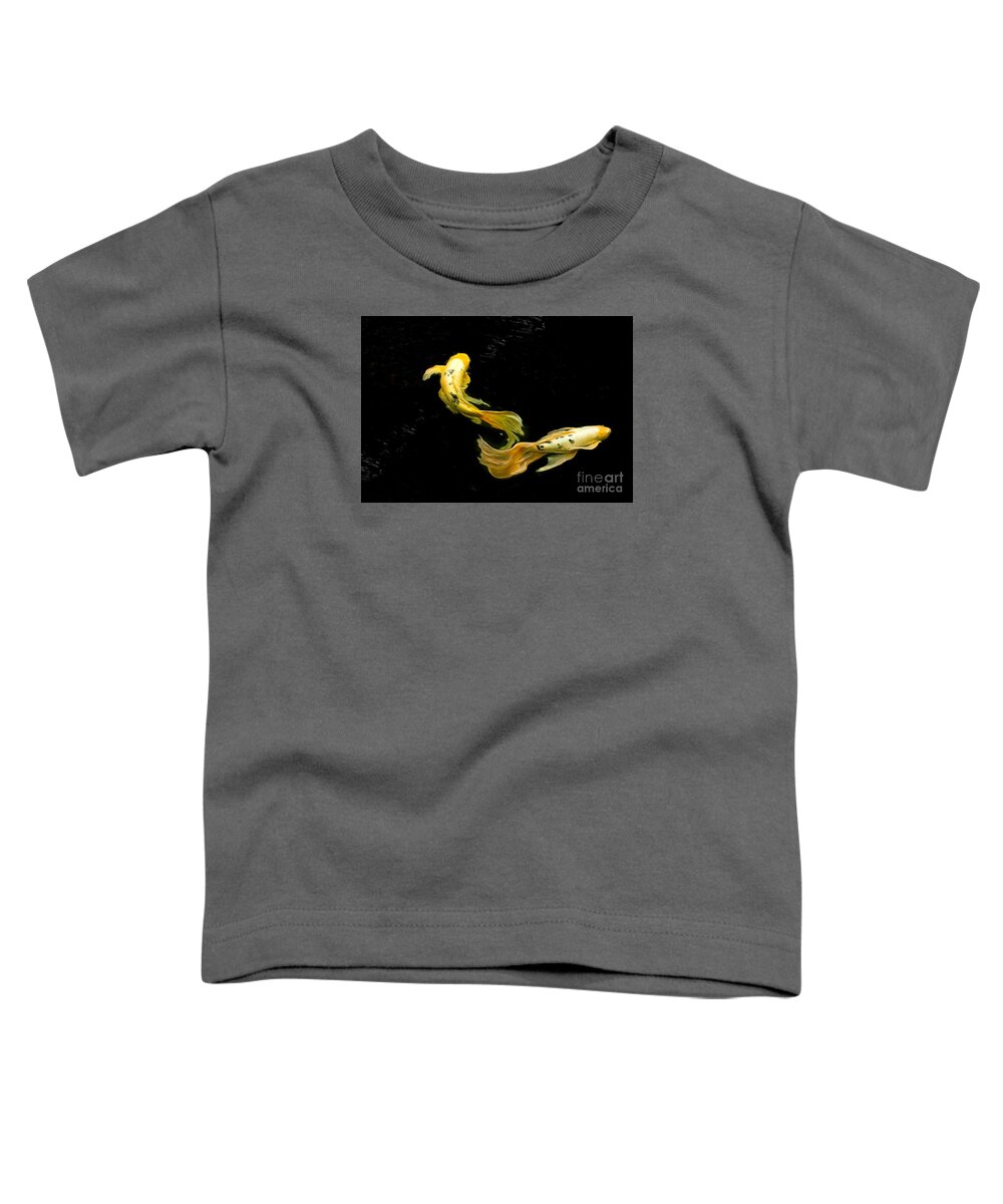 Koi Toddler T-Shirt featuring the photograph Divergence Dance by Marilyn Cornwell