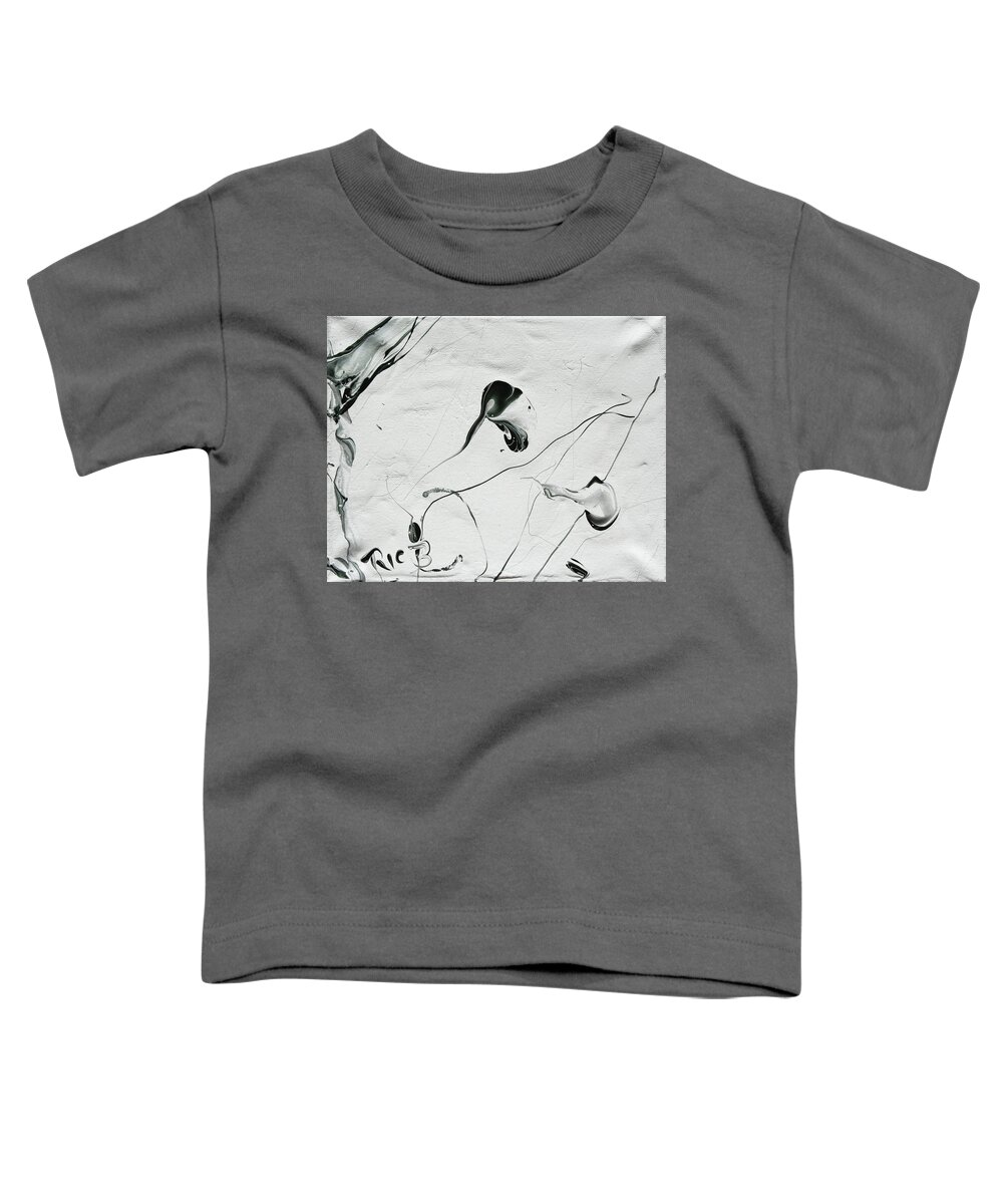 Flower Toddler T-Shirt featuring the painting Documentaries for the Tone-deaf and Colorblind 1 by Ric Bascobert