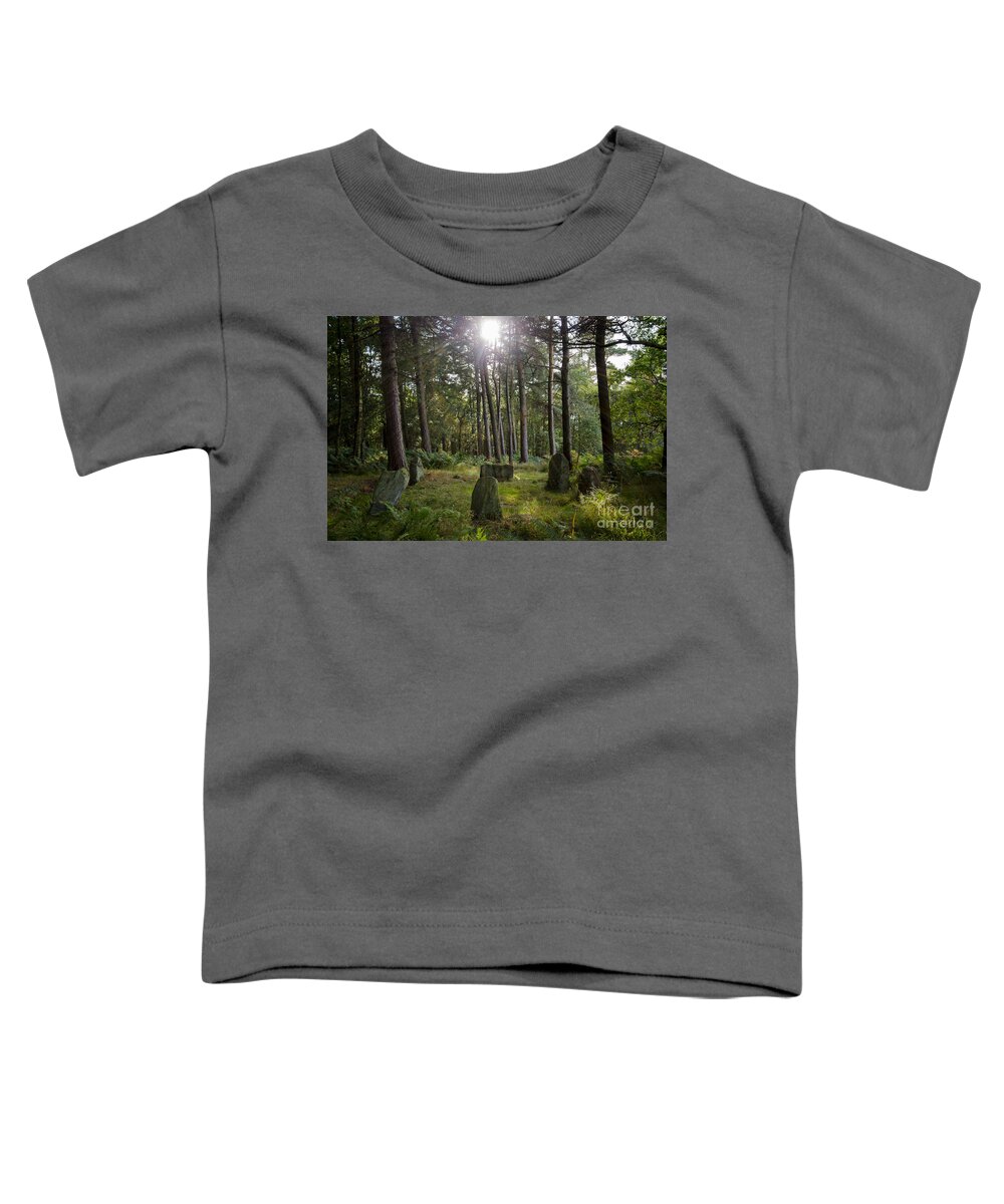 Doll Tor Toddler T-Shirt featuring the photograph Doll Tor stone circle by Steev Stamford
