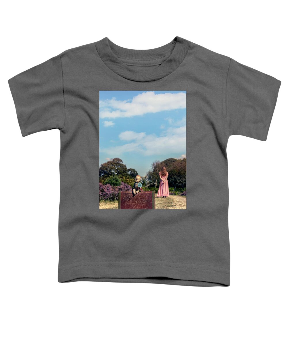 Girl Toddler T-Shirt featuring the photograph Don't Leave Me Behind by Joana Kruse