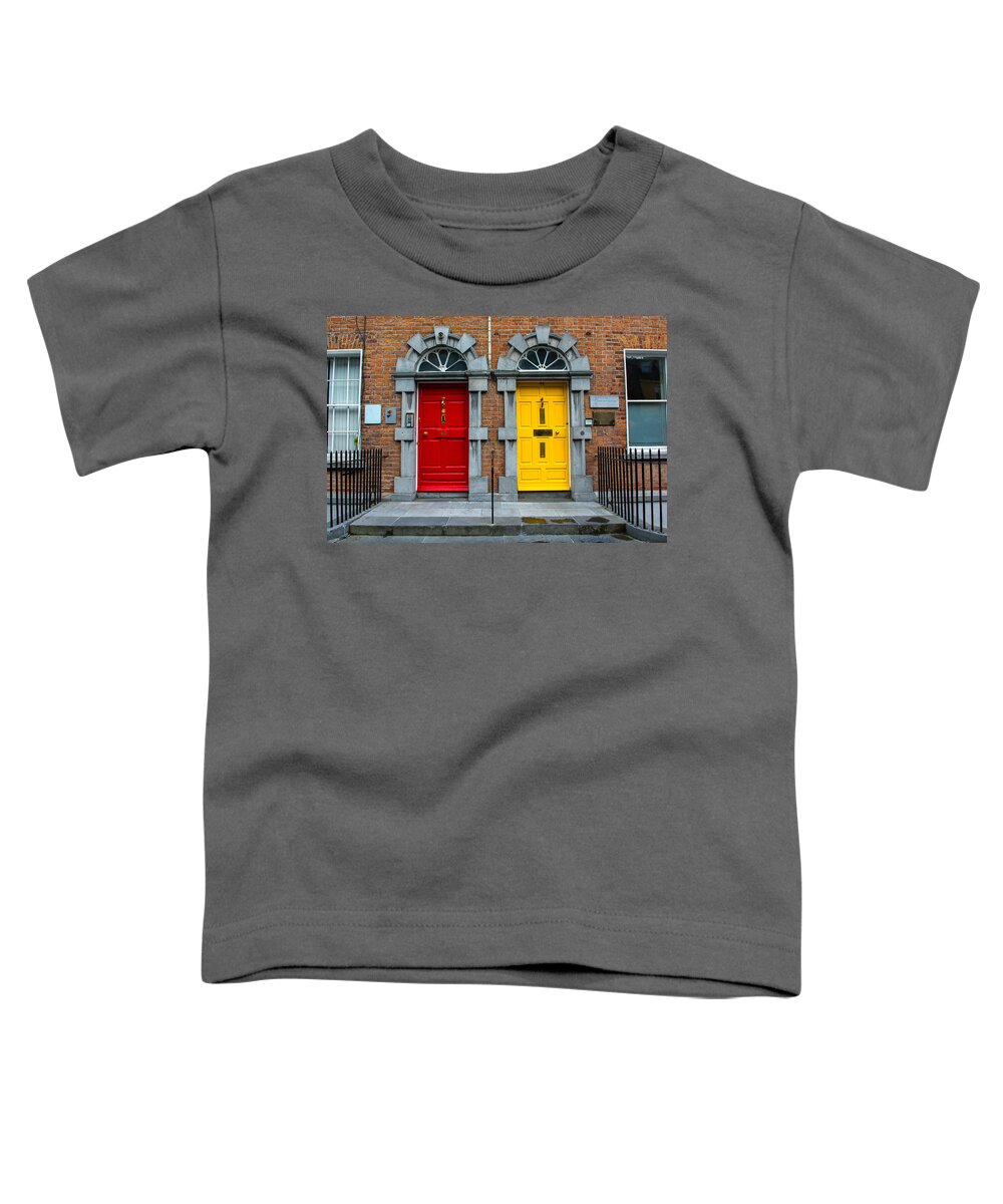 Ireland Toddler T-Shirt featuring the photograph Doors in Kilkenny in Ireland by Andreas Berthold