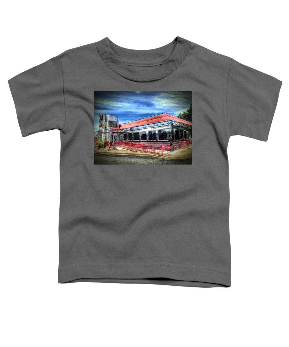 Diner Toddler T-Shirt featuring the photograph Double T Diner by Chris Montcalmo