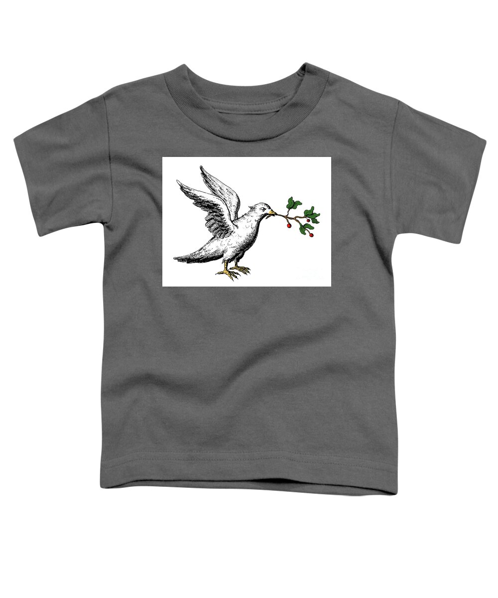 18th Century Toddler T-Shirt featuring the drawing Dove by Granger
