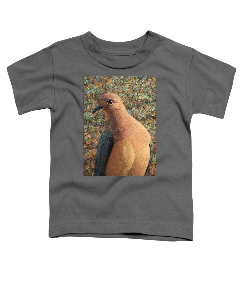 Dove Toddler T-Shirt featuring the painting Dove by James W Johnson