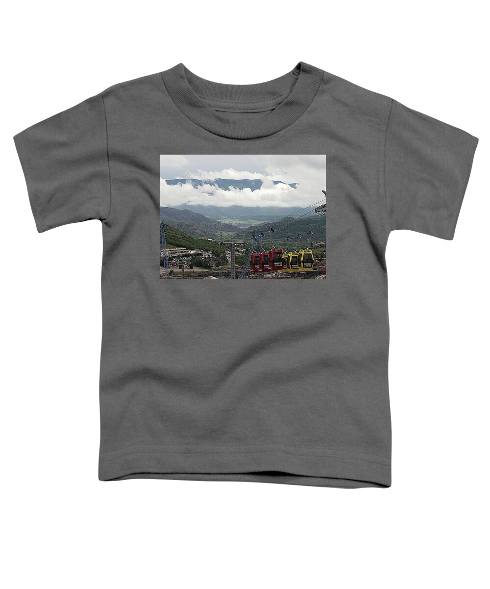 Snowmass Toddler T-Shirt featuring the photograph Down the Valley at Snowmass by Jerry Battle