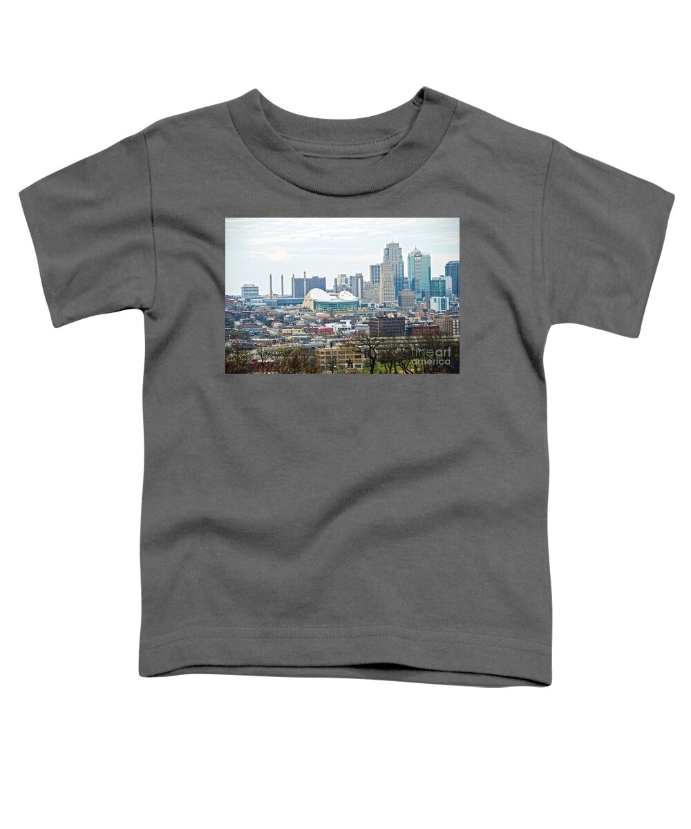Downtown Toddler T-Shirt featuring the photograph Downtown Kansas City View by Catherine Sherman