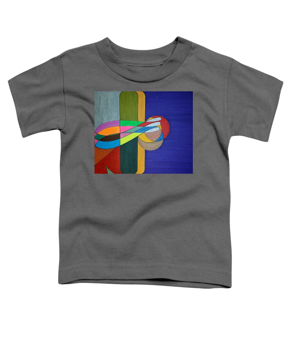 Geometric Art Toddler T-Shirt featuring the glass art Dream 262 by S S-ray