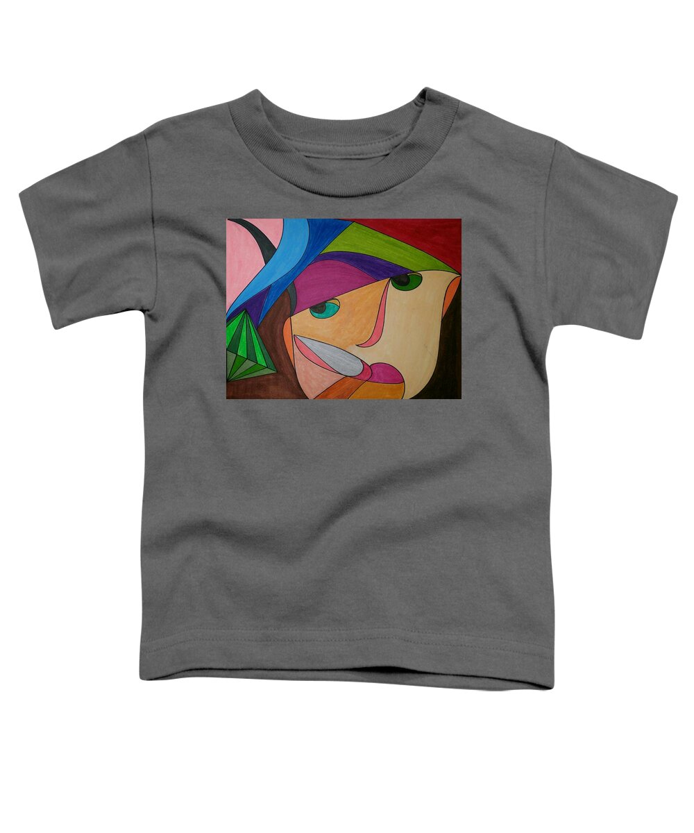 Geometric Art Toddler T-Shirt featuring the glass art Dream 273 by S S-ray